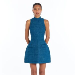 Amanda Uprichard Blue Sleeveless Dress